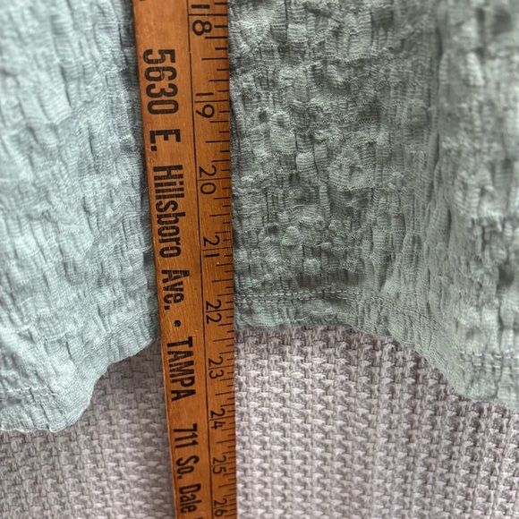 NWT By the River Boutique Blouse Size L Green Flutter Sleeve Boho Top Fairy - Picture 7 of 7